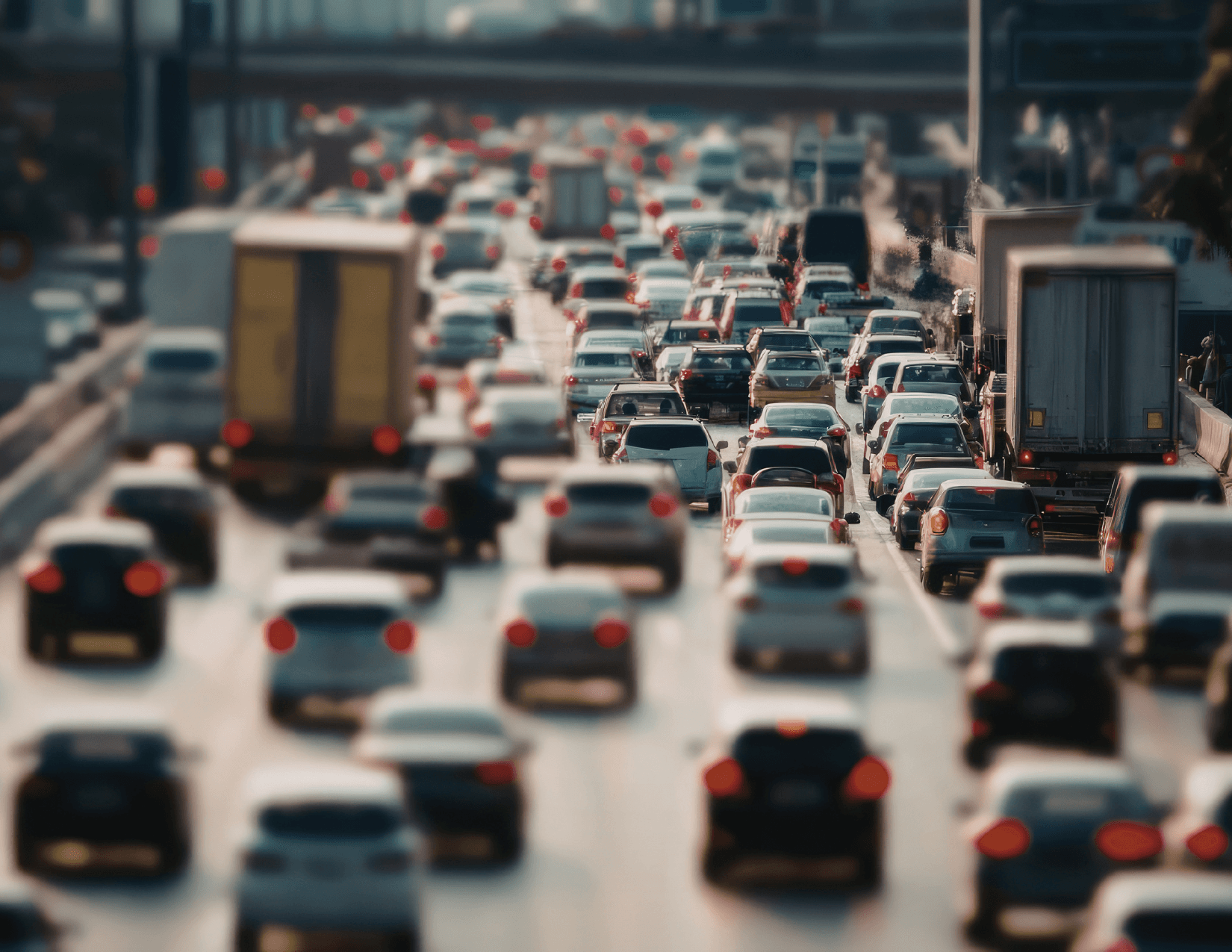 California freeway and drivers